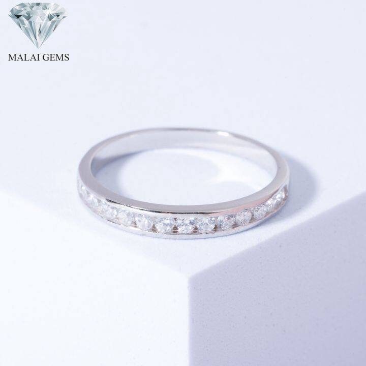 malai-gems-แหวนเพชร-เงินแท้-925-เคลือบทองคำขาว-ประดับเพชรสวิส-cz-รุ่น-221-r17187-แถมกล่อง-แหวนเงินแท้-แหวนเงิน