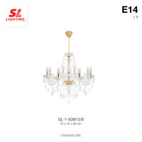 SL LIGHTING | Chandelier โคมไฟห้อยช่อ ขั้วE14 ประดับตกแต่งด้วยเม็ดคริสตัล  รุ่น SL-1-83913