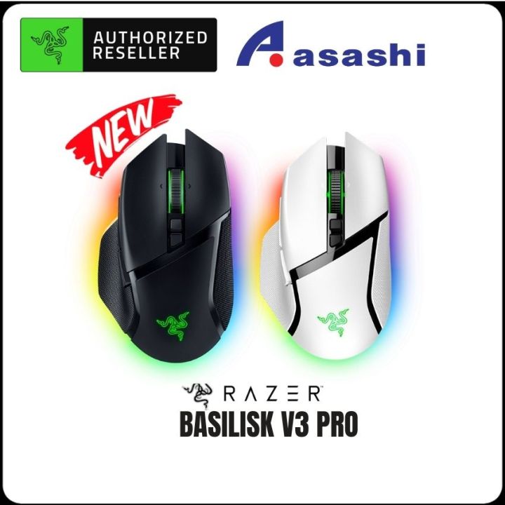 Razer Basilisk V3 Pro Wireless Gaming Mouse, HyperScroll Tilt