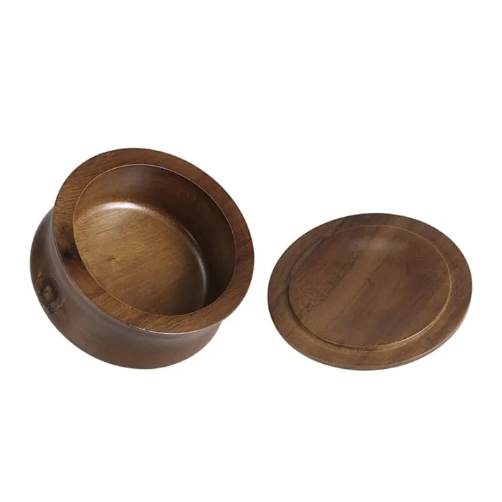 Wooden Men Shaving Bowl with Lid Useful Shaving Cream Soap Bowl Shaving Bowl Lazada PH