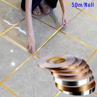 【LZ】 50M Mildewproof Ceramic Tile Gap Tape Self-Adhesive Floor Wall Stickers Seam Sealant Ceiling Waterproof Sealing Strip Home Decor