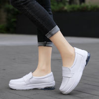 top●LEEANG CHEN Women single shoes new style black soft sole leather comfortable and breathable large size nurse shoe ladies slip on casual shoes