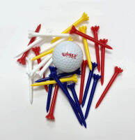 Golf Plastic Tee 6.5 cm. 25pcs./pack. Golfaholicthai - ทีตั้งลูกกอล์ฟ พลาสติก ยาว 6 ซม. คละสี 25 ชิ้นต่อแพ็ค