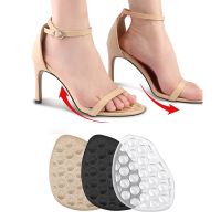 Silicone Forefoot Gel Pads for Women High Heels Inserts Insoles Sandals Non-slip Sole Shoes Backs Stickers Foot Heel Pad