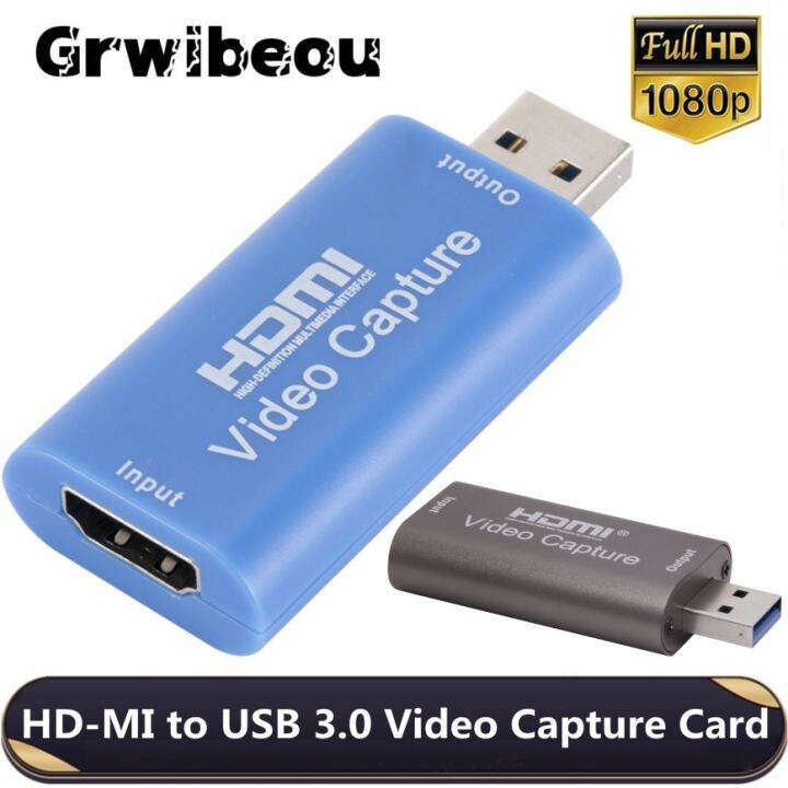 USB 2.0 Video Capture Card 4K HDMI-compatible Video Grabber Live Streaming  Box Recording for PS4 XBOX Phone Game DVD HD Camera