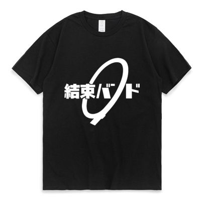 Anime Bocchi The Rock T-shirts Kessoku Band Logo Print T-shirt Goto Hitori Ijichi Nijika Short Sleeve Tee Shirt Cosplay Clothes XS-4XL-5XL-6XL