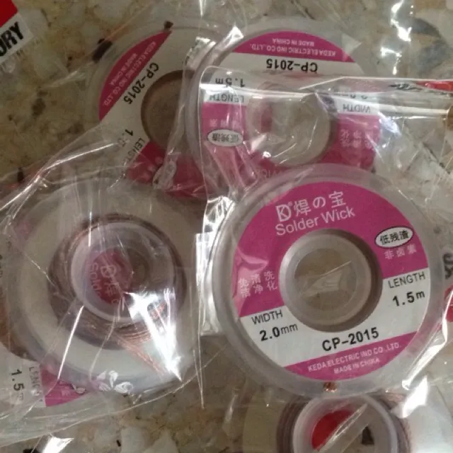 Soldering wick 2.0mm non fluxed Lazada