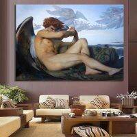 Alexandre Cabanel S Fallen Angel ภาพวาดผ้าใบ-โปสเตอร์คริสเตียน Wall Art รูปภาพและพิมพ์สำหรับ Living ศาสนา Home Decor 0712