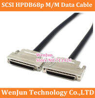 SCSI HPDB68ชายชายสายเคเบิลข้อมูล SCSI68P ชายกับ SCSI68P ชายสายไฟ SCSI DB68ขาเชื่อมต่อสายเคเบิ้ล