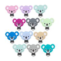 【YF】✺✁  3pc Silicone Pacifier Clip Koala Necklace Bead Round Accessories Jewelry Making Bulk