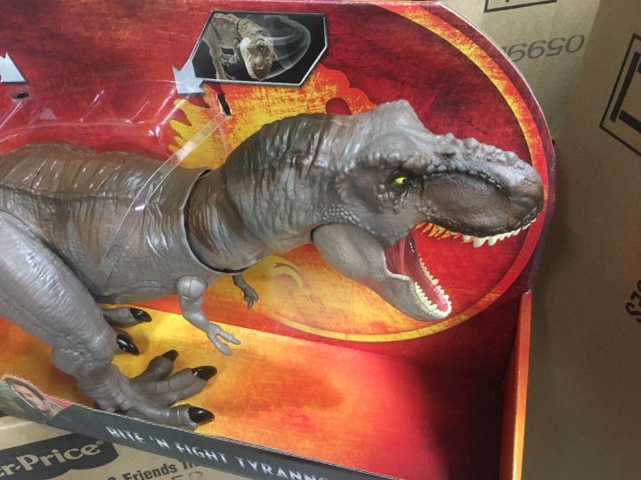 ใหม่2019-mattel-jurassic-world-athletics-tyrannosaurus-rex-โมเดลของเล่น2-boy-gct91