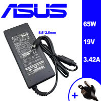 ASUS อะแดปเตอร์ 65W 19V 3.42A  5.5x2.5mm เข้ากันได้กับ K455L X505Z K450C  K42F TP550L