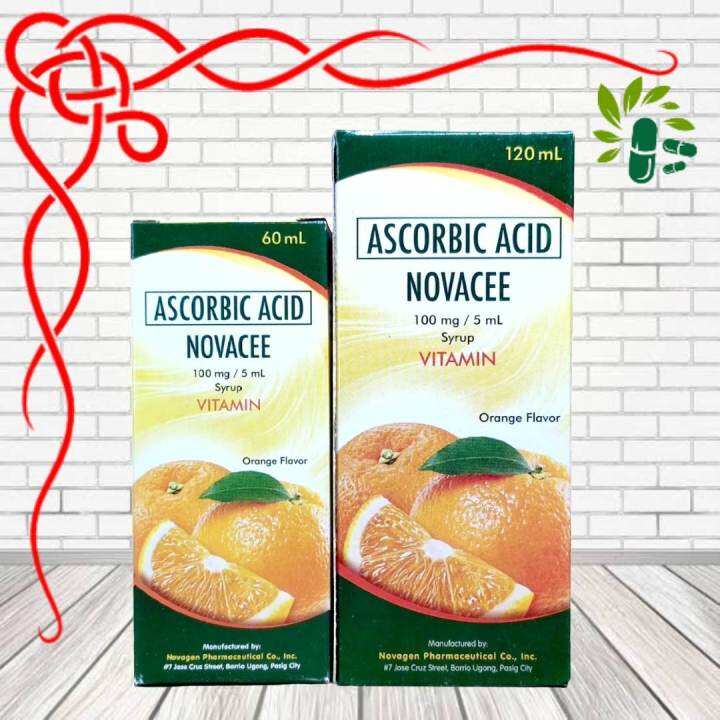 NOVACEE (Ascorbic Acid) 60mL / 120mL Syrup Lazada PH