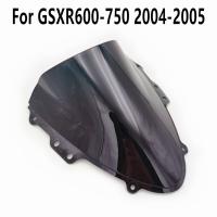 สำหรับ GSXR600 GSXR750กันลมแบบใส GSXR 600 750กระจกบังลม K4 2004-2005สีดำ