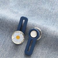 Free Sewing Buttons Adjustable Disassembly Retractable Jeans Waist Button Metal Extended Buckles