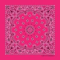 ผ้าพันคอ Paisley Bandana แบบสองด้าน สีชมพู