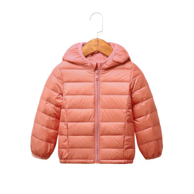new popular autumn and winter hooded childrens down jacket candy color warm childrens down jacket 2-8 years old boys coa