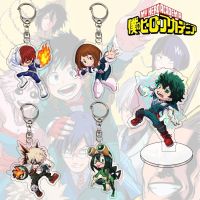 My Hero Academia Keychain Anime Boku No Hero Academia Keyring Character Acrylic Pendant Key Chain Gift Bag Backpack Accessories