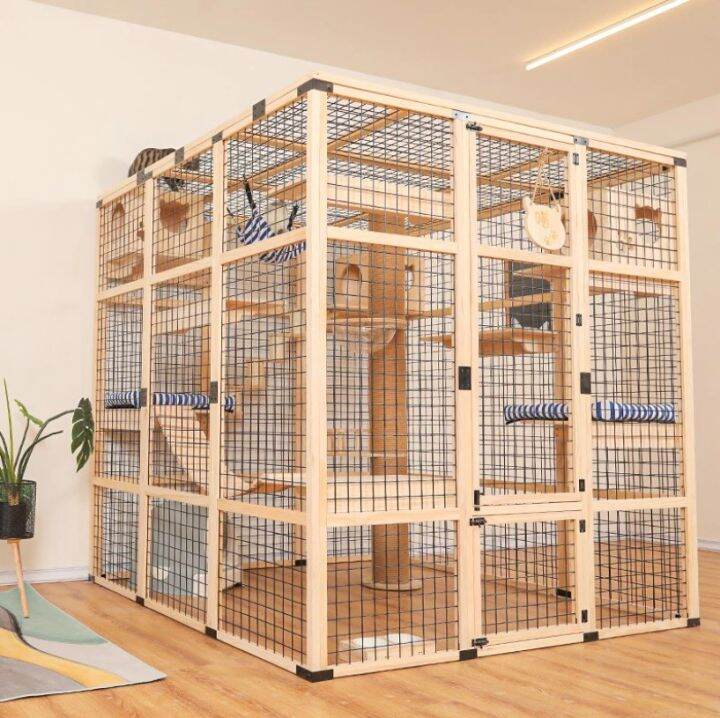 Large Cat Cage Villa Type Extra Large Free Space Home Interior Solid