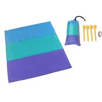 【CW】 Outdoor Camping Mat Color Block Moisture-proof Folding Beach Cushion