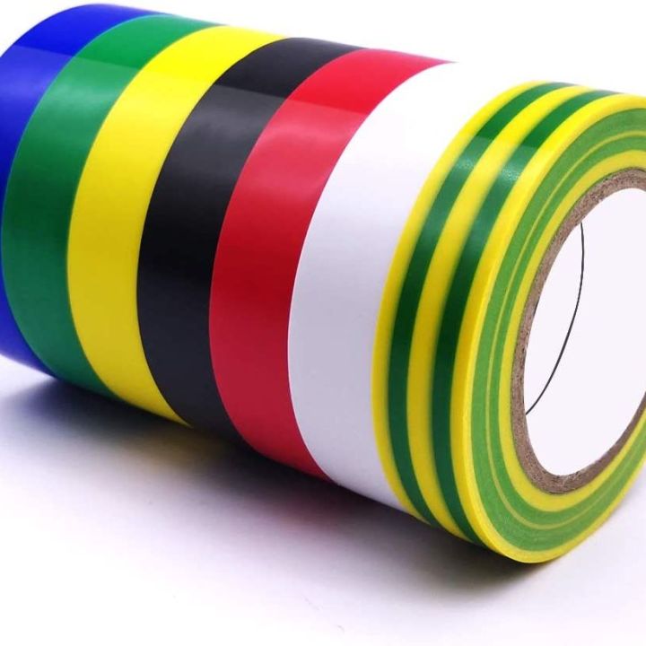 vinyl-insulation-tape-pvc-electrical-tape-flame-retardant-high-quality-5pcs-indoor-outdoor-home-improvement-tape-adhesives-tape