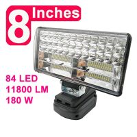 ;[- For Makita 14.4-18V BL1430 BL1830 Lithium Battery Outdoor Working Lamp With USB LED Flashlight Spotlight Light