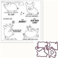 German Pig Text Silicone Clear Rubber Stamp Sheet Cling Scrapbooking DIY Cute Pattern Photo Album Paper Decoration