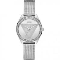 นาฬิกาข้อมือผู้หญิง GUESS Tri Glitz Crystal Silver Dial Ladies Watch W1142L1