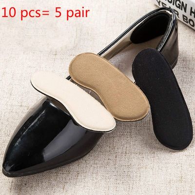 10Pcs=5Pair Shoes Insoles Insert Heels Protector Anti Slip Cushion Pads Comfort Heel Liners Cushion Pad Invisible Inserts Insole Shoes Accessories