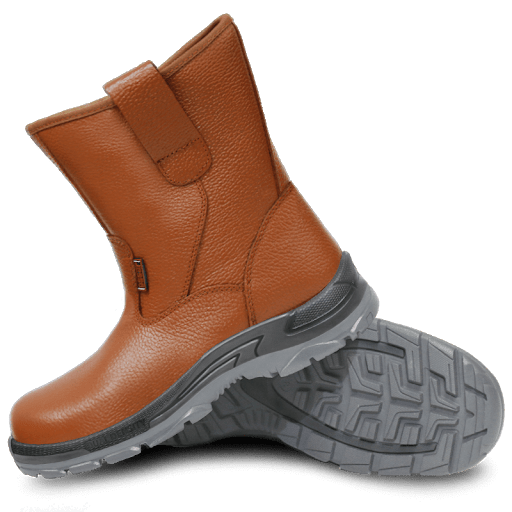 Oscar Safety Shoes Supertec R 204 Orange Pull Up Long Boot HIGH CUT