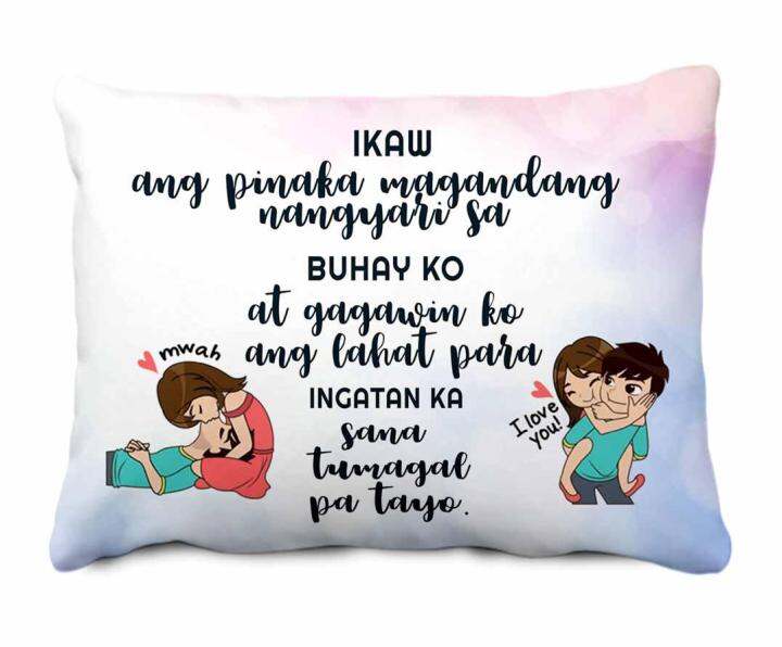 LOVE LETTER PILLOW 13X18 BEST FOR SWEET LOVERS MONTHSARY OR ANNIVERSARY