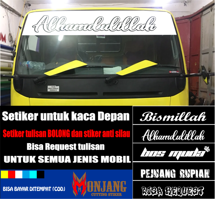 Stiker Kaca Stiker Mobil Stiker Blok Dan Tulisan Bolong Cocok Untuk ...