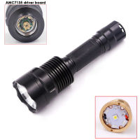 Cree XP-L HI V3 AMC7135 led flashlight torch lamp light for hunting hiking camping Manta Ray black C12 XP L high current