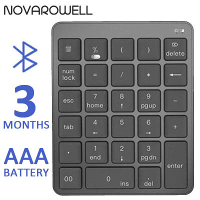 Numeric Keypad Wireless Keyboard Bluetooth 2.4G Teclado Numpad Slim Protable Big Keycap for Android Windows Laptop Phone