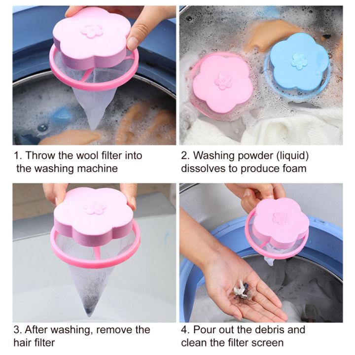 ลูกบอลกำจัดขนขนสัตว์เลี้ยงแบบลอยได้ใน-bola-laundry-เสื้อผ้าที่ทำความสะอาดทรงกลมกำจัดขนฟองน้ำขัดตัวสำหรับเครื่องซักผ้า