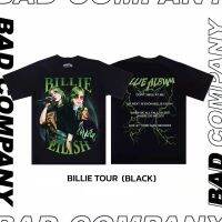 Badass girl เสื้อทัวร์สกรีนลาย "Billie blackpink" สตรีทแฟชั่น เสื้อยืดชายแท เสื้อยืดผู้หญิง เวอร์ชั่นการ์ตูน