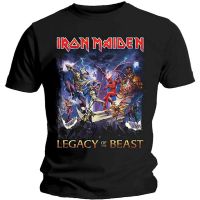 Hot sale Iron Maiden band graphic Mens 100% Cotton Round Neck Short Sleeve T-Shirt  Adult clothes