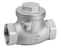 สวิงเช็ควาล์ว  200 PSI (Swing Check Valve 200 PSI) สแตนเลส 304 ขนาด 1/2-4 นิ้ว