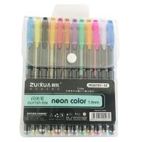 12 pcs Neon Color Pen Student Highlight Marker Pen Kawaiir Pens Decal Stationery School Supplies Canetas Material Escolar