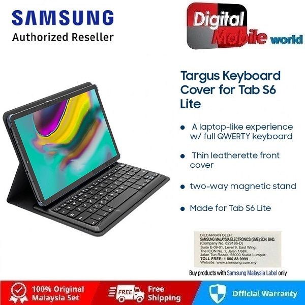 Targus Keyboard Cover For Samsung Galaxy Tab S6 Lite (Ef-Dt860Ujegww) With  1 Year Warranty By Samsung Malaysia | Lazada