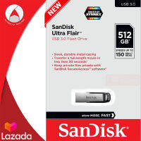 SanDisk Flash Drive Ultra Flair USB3.0 512GB Speed 150MB/s (SDCZ73-512G-G46) เมมโมรี่ แซนดิส แฟลซไดร์ฟ แฟลตได แฟลชไดร์ฟ รับประกัน Synnex 5 ปี