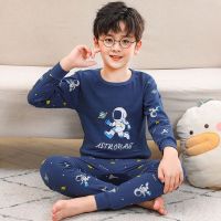 2023 Kids Cotton Pajamas Sets Winter Baby Girls Boys Clothes Cartoon Children Sleepwear Long Sleeve Tops Pants Kids Pyjamas Set