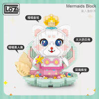 Hot LOZ Micro-Particle Building Blocks เรือดำน้ำนางเงือกผู้ใหญ่ประกอบยากปริศนาสาว DIY รุ่น Toy