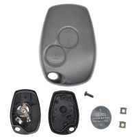 fvdbsdv 2 Button Switch Remote Key Car Key Fob Case Replacement Shell Cover For Renault Trafic Kangoo Master Modus Dacia Logan Battery