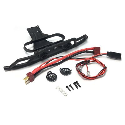 Front Bumper with LED Light for Wltoys 144001 144010 124016 124017 124018 124019 RC Car Upgrades Decoration Parts