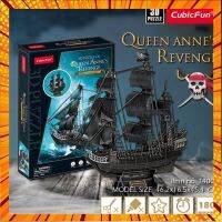 จิ๊กซอว์ 3 มิติ เรือโจรสลัด Queen Annes Revenge T4005 3D Puzzle แบรนด์ Cubicfun สินค้าพร้อมส่ง กรณีสินค้ามีสี ไซท์ เบอร์รบกวนลุกค้าทักมาสอบถามหรือเเจ้งที่เเชทก่อนสั่งสินค้าด้วยนะคะ