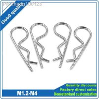 M1 M1.2 M1.6 M1.8 M2 M2.5 M3 M3.5 M4 M5 304 Stainless Steel R Spring Cotter Pin Wave Shape Split Clip Clam Tractor Pin for Car