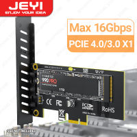 JEYI M.2 SSD สำหรับ PCIe 4.0X1,อะแดปเตอร์การ์ดขยาย X1 PCIE 2280 SSD สำหรับพีซีตั้งโต๊ะ PCIe,PCI-E GEN4 16Gbps ความเร็วเต็มรูปแบบ SK1