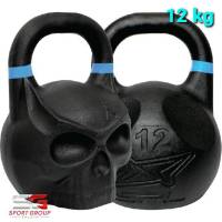 เคตเทิลเบล ดัมเบล 12 kg ดัมเบลหูหิ้ว ลูกยกน้ำหนัก ดัมเบลลูกตุ้ม Kettlebell Dumbbell หัวกะโหลก SPL Skull Kettlebell 12 Kg.