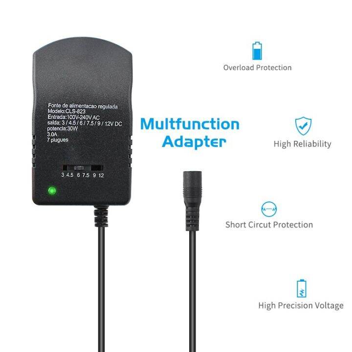 แหล่งจ่ายไฟอะแดปเตอร์ปรับได้-r-แรงดันไฟฟ้า-ac-220v-ไปยัง-dc-3v-4-5v-6v-7-5v-9v-12v-eu-เราปลั๊กอะแดปเตอร์ตัวแปลง7-30w